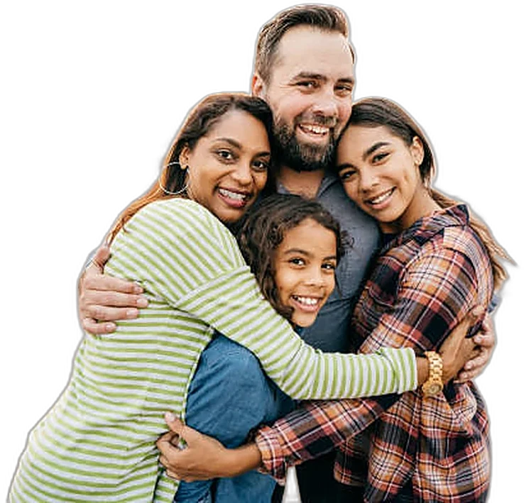 A family of four with whole life coverage
